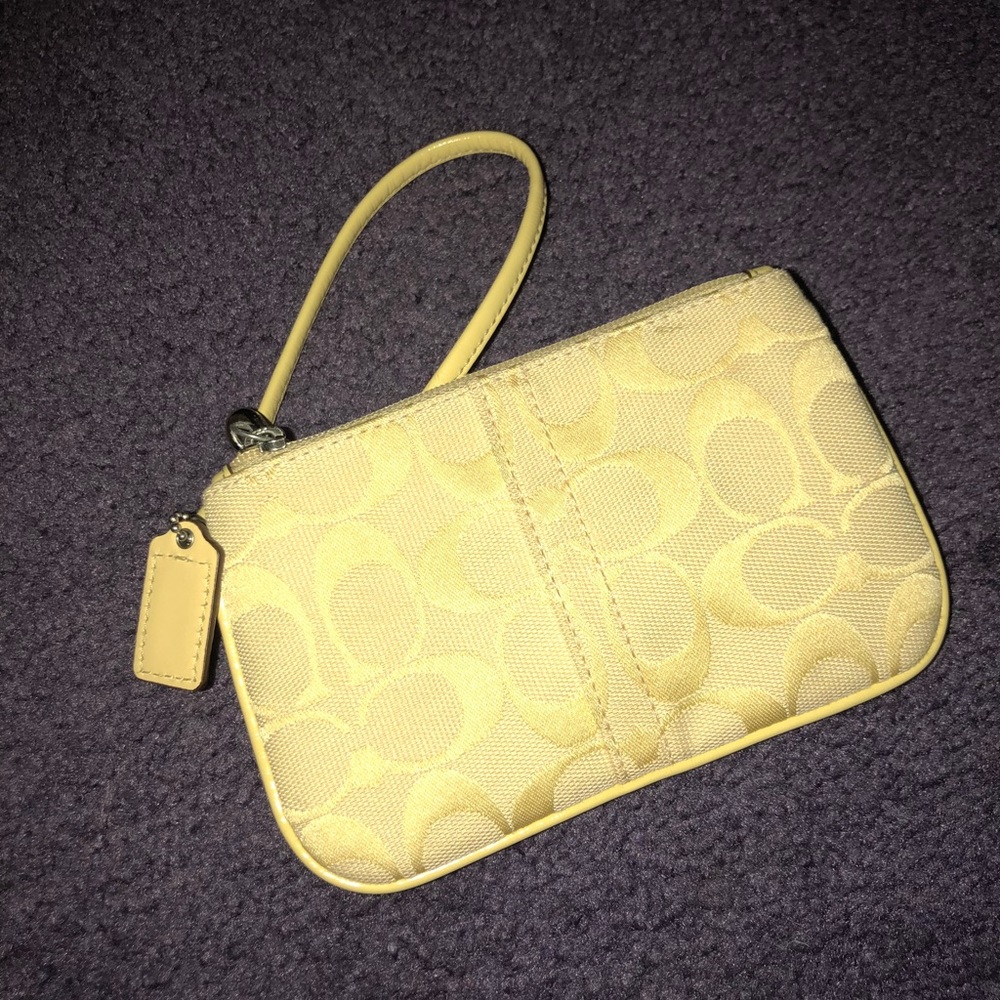 Yellow Coach Wristlet